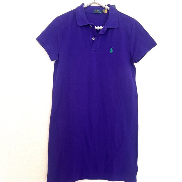 NWT Polo Purple Shirt Dress - Size Medium - Ralph Lauren - Picture 2 of 10